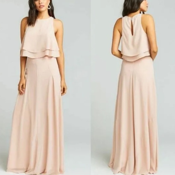 Show Me Your Mumu Maxi Princess Ariel Skirt Soft Beige XS - Picture 2 of 6